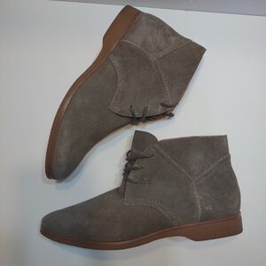 Franco Sarto Grey Suede Booties